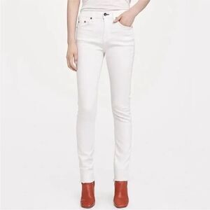 Rag & Bone Aged White 10 Inch Classic White Skinny Jeans Women’s NWT